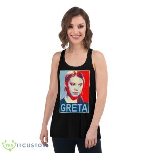 Greta Thunberg Environmental ActivisShirt 10 Greta Thunberg Environmental ActivisShirt - Women's Flowy Racerback Tank
