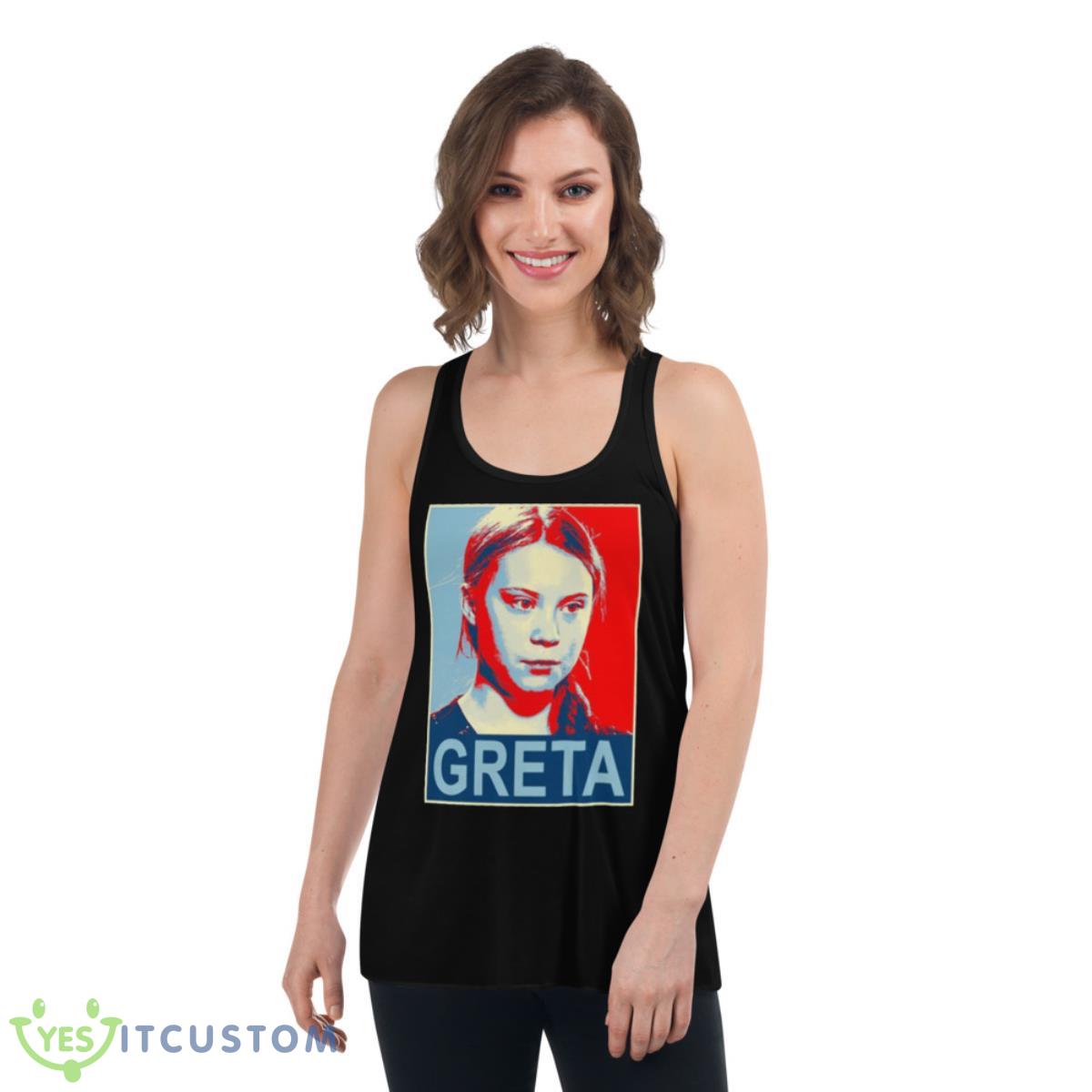 Greta Thunberg Environmental ActivisShirt 5 Greta Thunberg Environmental ActivisShirt - Women's Flowy Racerback Tank