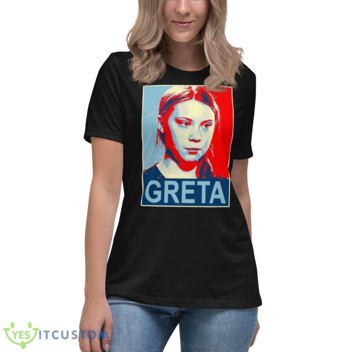 Greta Thunberg Environmental ActivisShirt 6 Greta Thunberg Environmental ActivisShirt - Women's Relaxed Short Sleeve Jersey Tee