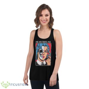 Heart Break Funny Anti Valentines Day shirt - Women's Flowy Racerback Tank