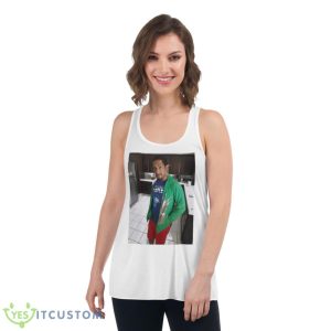 Hideki larry posting 2023 shirt - Women's Flowy Racerback Tank