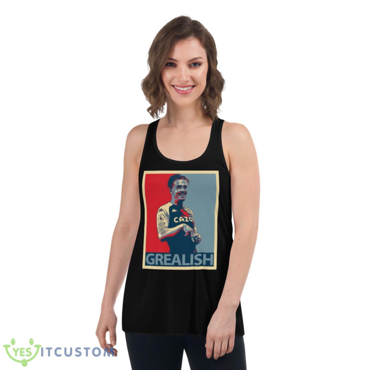 Hope Art Jack Grealish shirt 5 Hope Art Jack Grealish shirt - Women's Flowy Racerback Tank