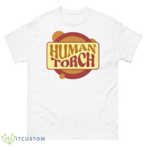 Human Torch Marvel Logo shirt - 500 Men’s Classic Tee Gildan