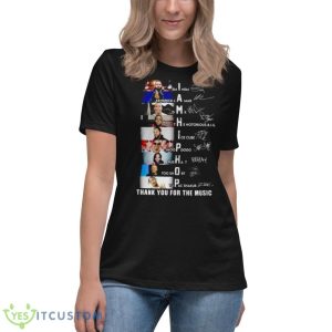 I Am Hip Hop Thank You For The Music Signatures 2023 Shirt 11 I Am Hip Hop Thank You For The Music Signatures 2023 Shirt - Women's Relaxed Short Sleeve Jersey Tee