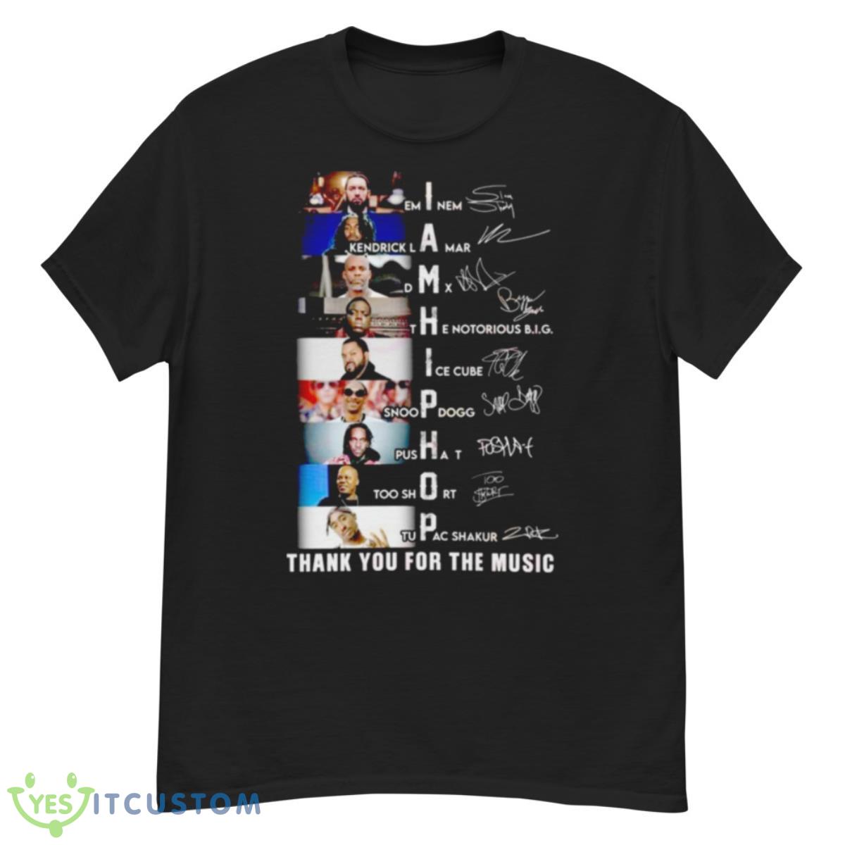 I Am Hip Hop Thank You For The Music Signatures 2023 Shirt 12 I Am Hip Hop Thank You For The Music Signatures 2023 Shirt - G500 Men’s Classic T-Shirt