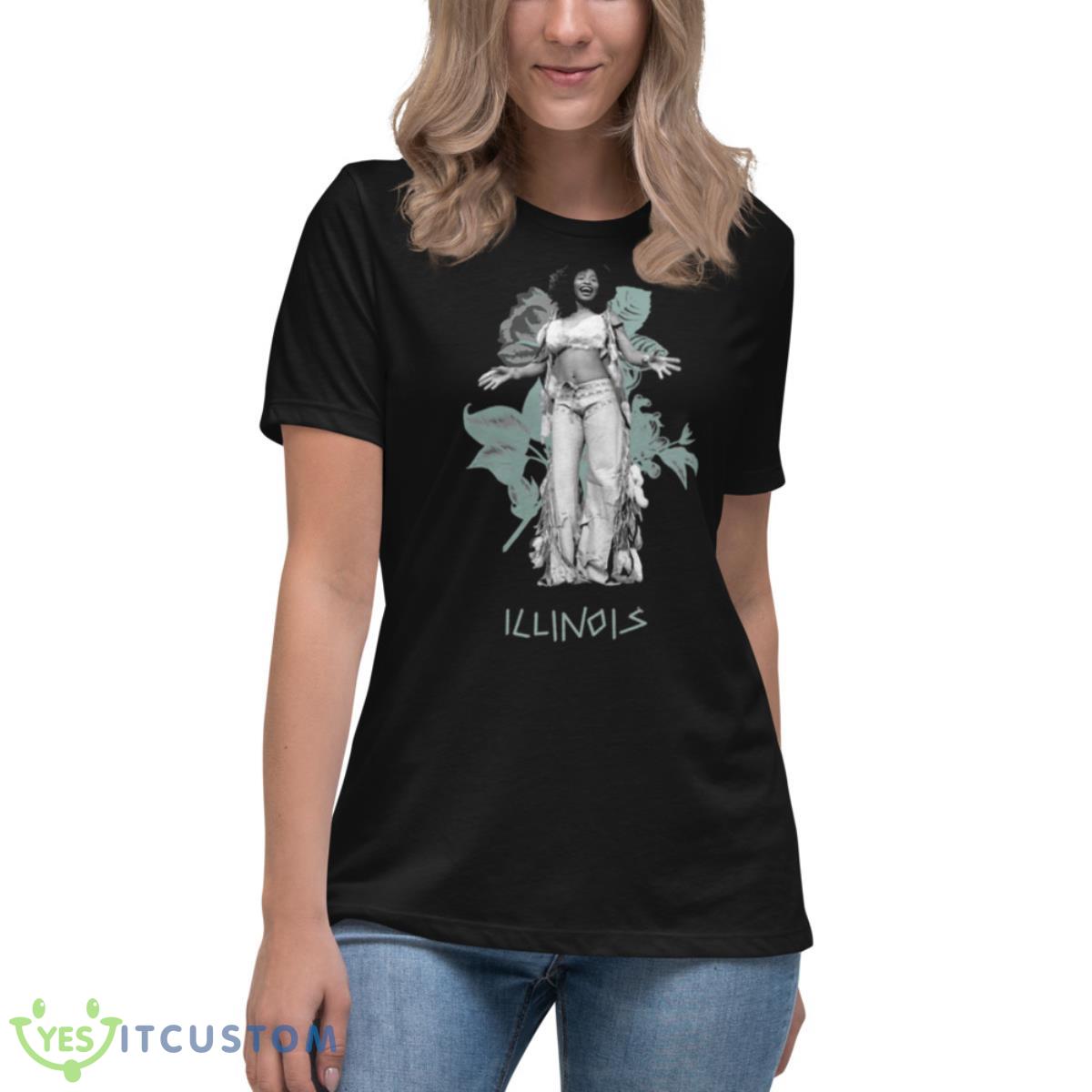 Illinois Chaka Khan Vocalist Funk Band Rufus Shirt 6 Illinois Chaka Khan Vocalist Funk Band Rufus Shirt - Women's Relaxed Short Sleeve Jersey Tee