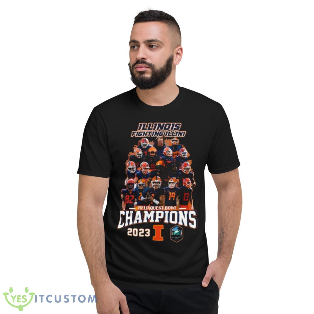 Illinois Fighting Illini Reliaquest Bowl Champions 2023 Shirt 2 Illinois Fighting Illini Reliaquest Bowl Champions 2023 Shirt - Short Sleeve T-Shirt