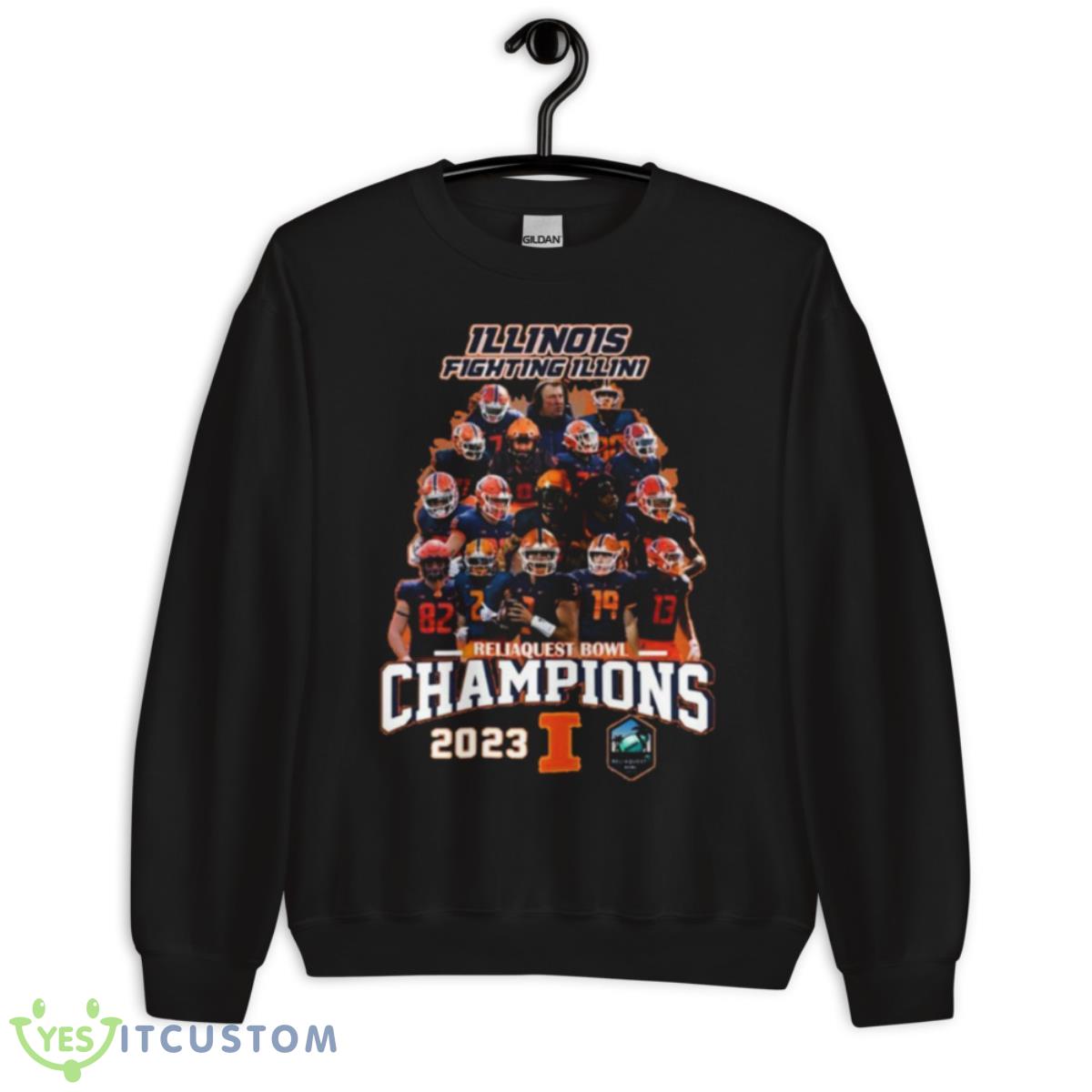 Illinois Fighting Illini Reliaquest Bowl Champions 2023 Shirt 13 Illinois Fighting Illini Reliaquest Bowl Champions 2023 Shirt - Unisex Crewneck Sweatshirt