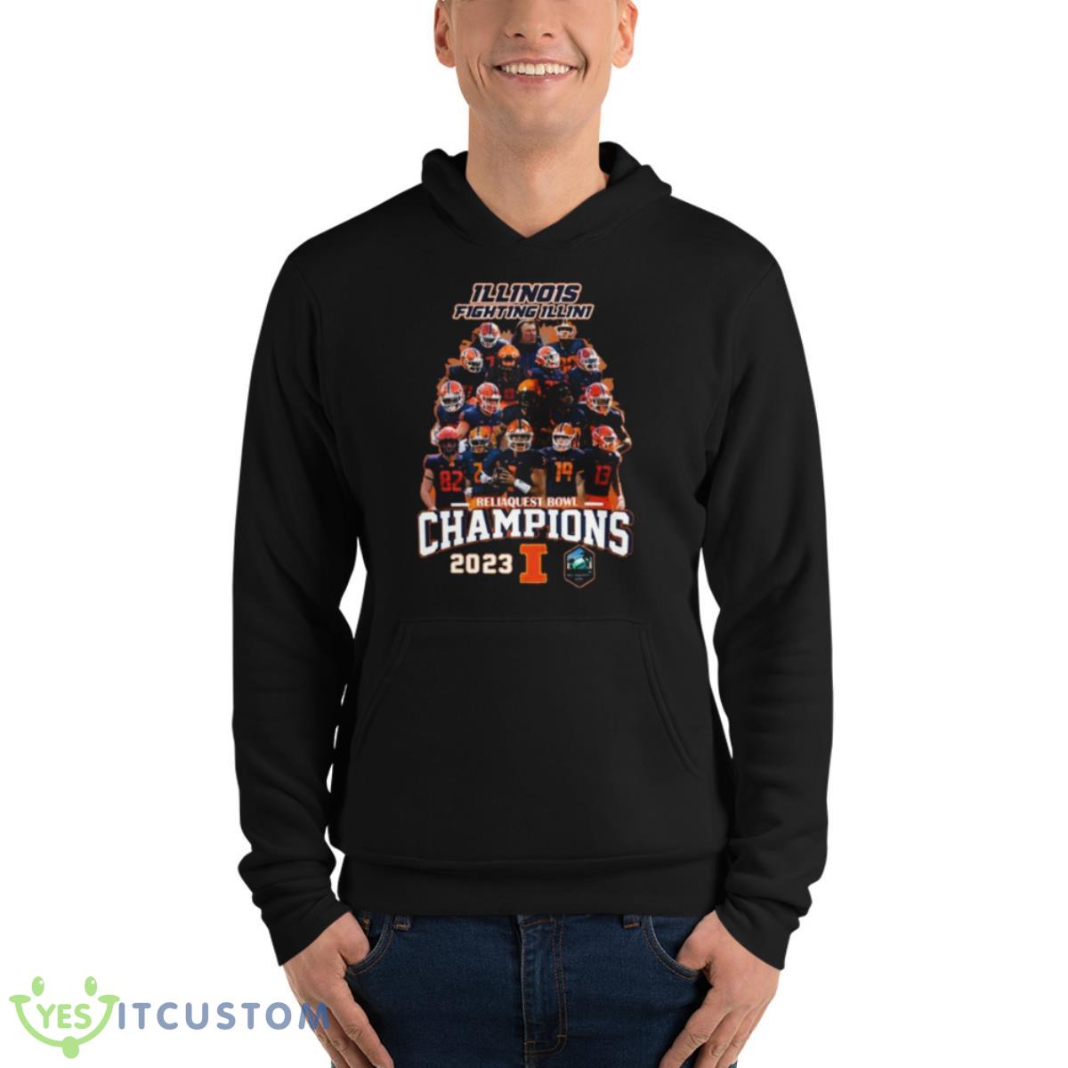 Illinois Fighting Illini Reliaquest Bowl Champions 2023 Shirt 4 Illinois Fighting Illini Reliaquest Bowl Champions 2023 Shirt - Unisex Fleece Pullover Hoodie