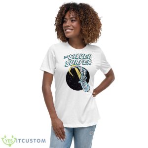 Into The Night Silver Surfer Marvel shirt - Women's Relaxed Short Sleeve Jersey Tee