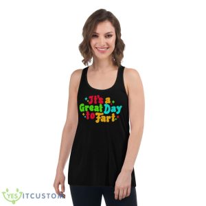 It’s a great day to farShirt 10 It’s a great day to farShirt - Women's Flowy Racerback Tank