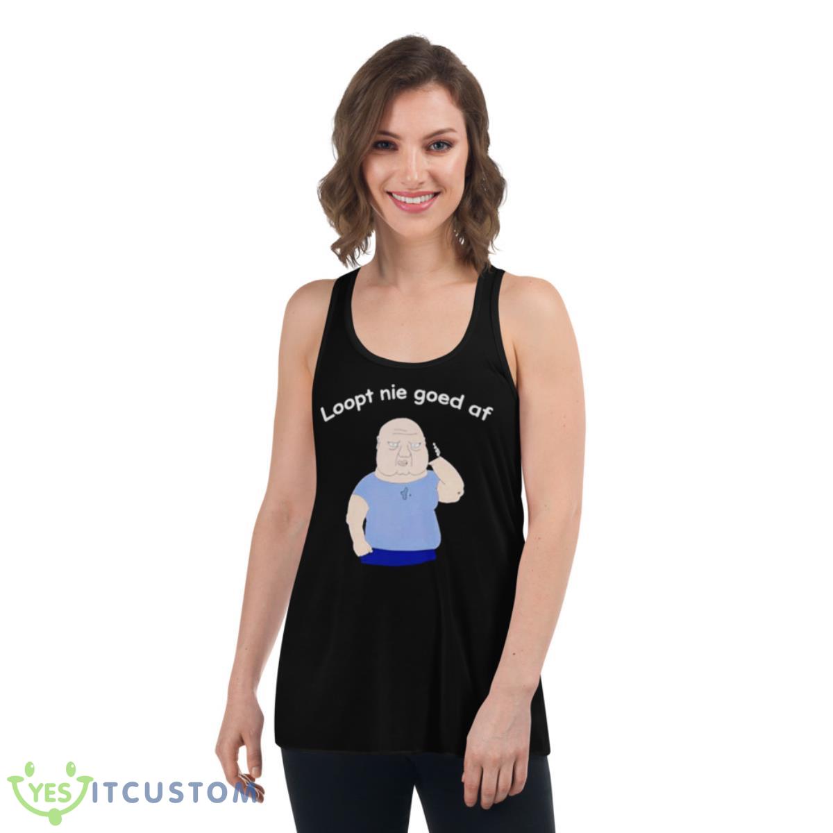 jan roos loopt nie goed af T shirt 5 jan roos loopt nie goed af T shirt - Women's Flowy Racerback Tank