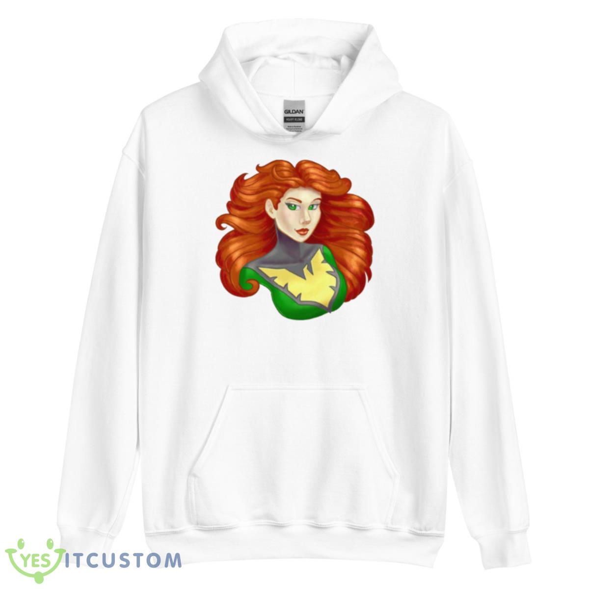 Jean Grey Phoenix Marvel Comic shirt 3 Jean Grey Phoenix Marvel Comic shirt - Unisex Heavy Blend Hooded Sweatshirt