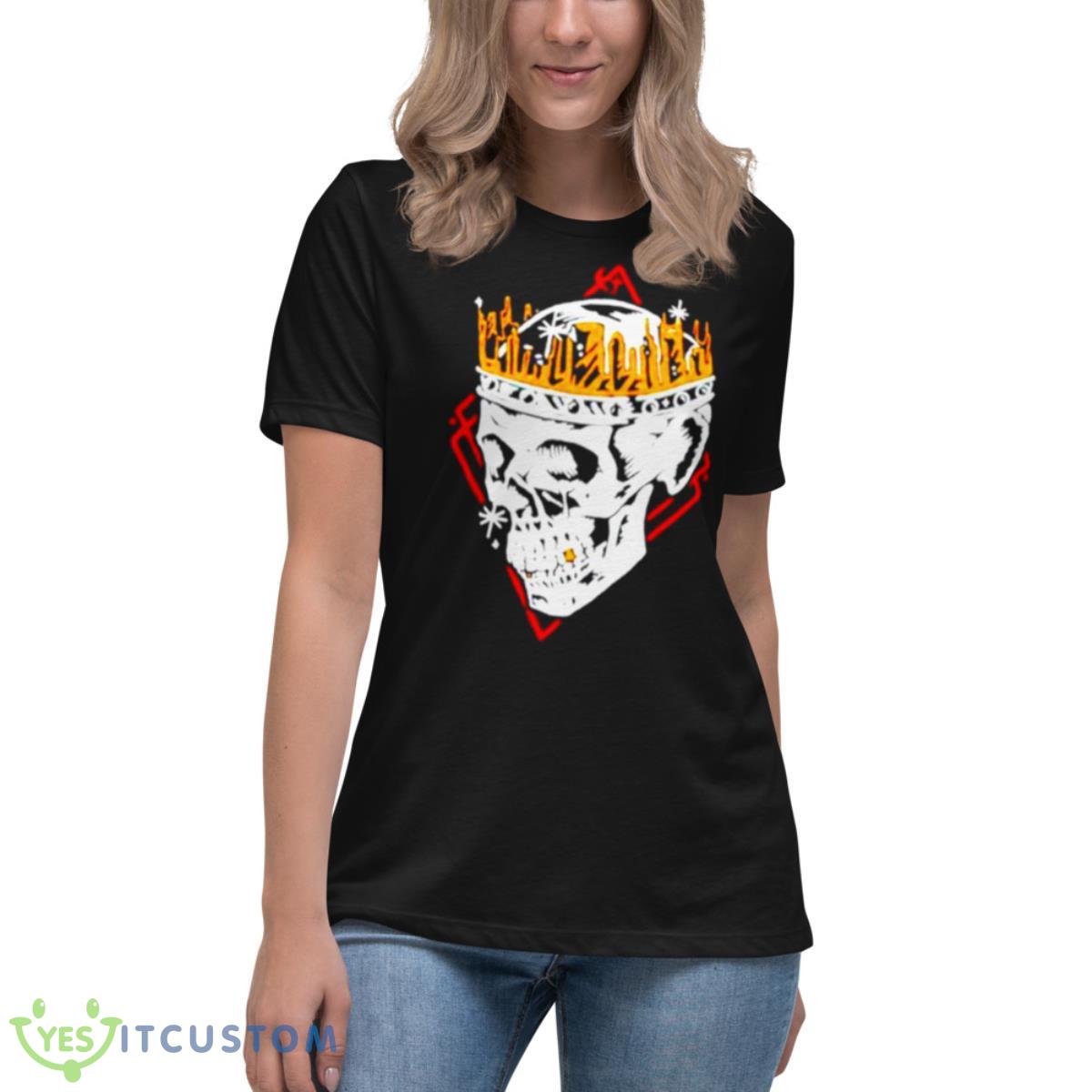 Jelly Roll Skull King Shirt 6 Jelly Roll Skull King Shirt - Women's Relaxed Short Sleeve Jersey Tee