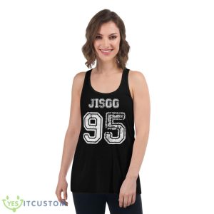 Jisoo 95 White Number Blackpink Shirt - Women's Flowy Racerback Tank