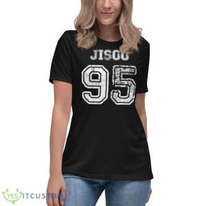 Jisoo 95 White Number Blackpink Shirt - Women's Relaxed Short Sleeve Jersey Tee