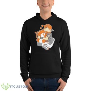 Joe Burrow Hug A Cute Tiger Shirt 9 Joe Burrow Hug A Cute Tiger Shirt - Unisex Fleece Pullover Hoodie