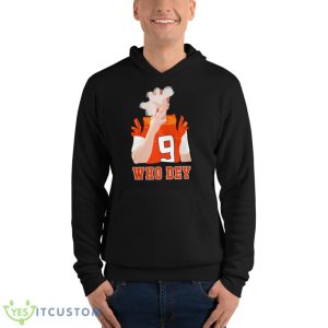 Joe Burrow Who Dey Smoking Shirt 9 Joe Burrow Who Dey Smoking Shirt - Unisex Fleece Pullover Hoodie