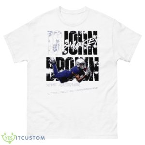 John Brown Buffalo Smokey Football Shirt - 500 Men’s Classic Tee Gildan