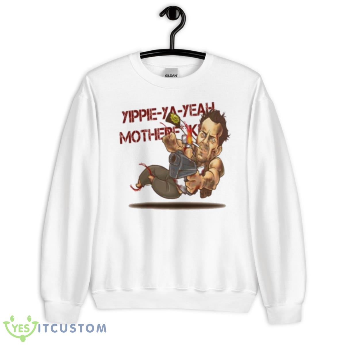 John Mcclane Die Hard Funny Cartoon Art Shirt 2 John Mcclane Die Hard Funny Cartoon Art Shirt - Unisex Heavy Blend Crewneck Sweatshirt