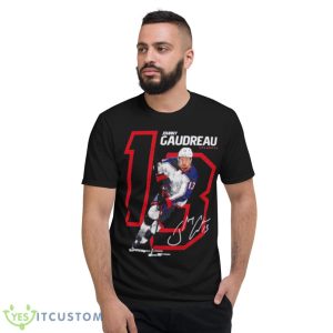 Johnny Gaudreau 13 Columbus Blue Jackets Offset Shirt - Short Sleeve T-Shirt