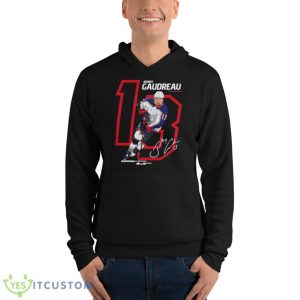 Johnny Gaudreau 13 Columbus Blue Jackets Offset Shirt - Unisex Fleece Pullover Hoodie