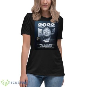 Josh Jacobs 2022 Rushing Title Shirt 11 Josh Jacobs 2022 Rushing Title Shirt - Women's Relaxed Short Sleeve Jersey Tee