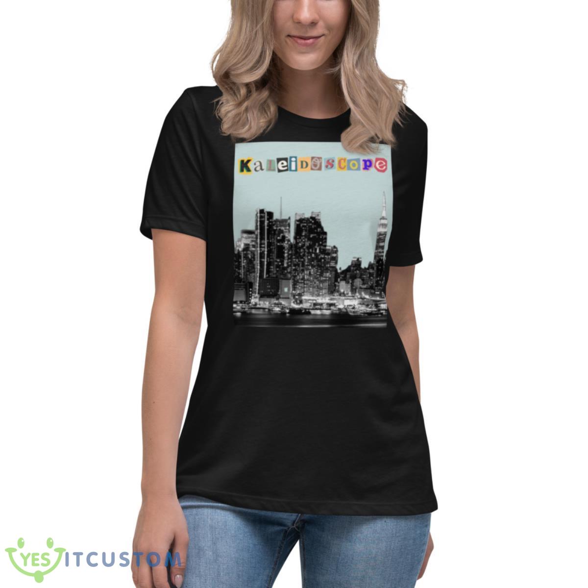 Kaleidoscope Netflix Show Print Skyline shirt 6 Kaleidoscope Netflix Show Print Skyline shirt - Women's Relaxed Short Sleeve Jersey Tee