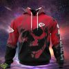 Kansas City Chiefs Custom Name & Number Skull Hoodies Full Over Print Product Photo 1