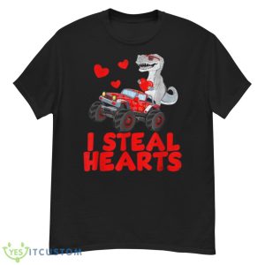 Kids I Steal Hearts Dinosaur Valentines Day For Baby Boys Shirt - G500 Men’s Classic T-Shirt