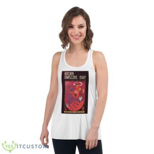 Kitchen Dwellers X Eggy April 28th 2023 Brooklyn Bowl NY Poster Shirt - Women's Flowy Racerback Tank