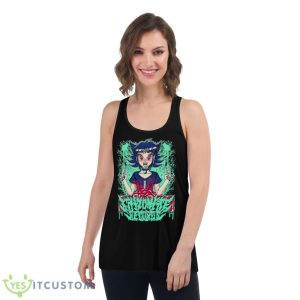 Kitty On Fire Records Shirt - Women's Flowy Racerback Tank