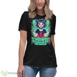 Kitty On Fire Records Shirt - Women's Relaxed Short Sleeve Jersey Tee