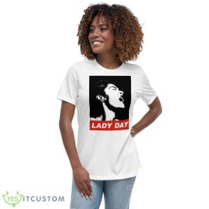 Lady Day Billie Holiday shirt - Women's Relaxed Short Sleeve Jersey Tee