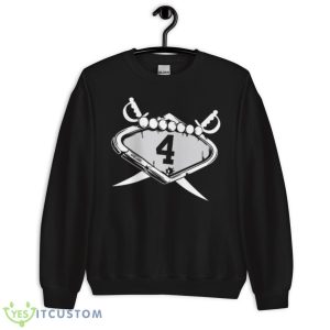 Las Vegas Number 4 Derek Carr Logo shirt - Unisex Crewneck Sweatshirt
