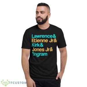 Lawrence And Etienne Jr And Kirk And Jones Jr And Engram Jacksonville Jags Shirt - Short Sleeve T-Shirt