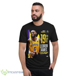 Lebron James 19th Nba All Star Appearance Team Captain Shirt - Short Sleeve T-Shirt
