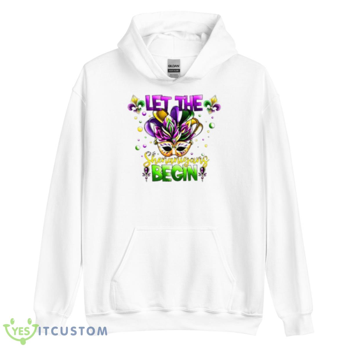 Let The Shenanigans Begin Mardi Gras Shirt 3 Let The Shenanigans Begin Mardi Gras Shirt - Unisex Heavy Blend Hooded Sweatshirt