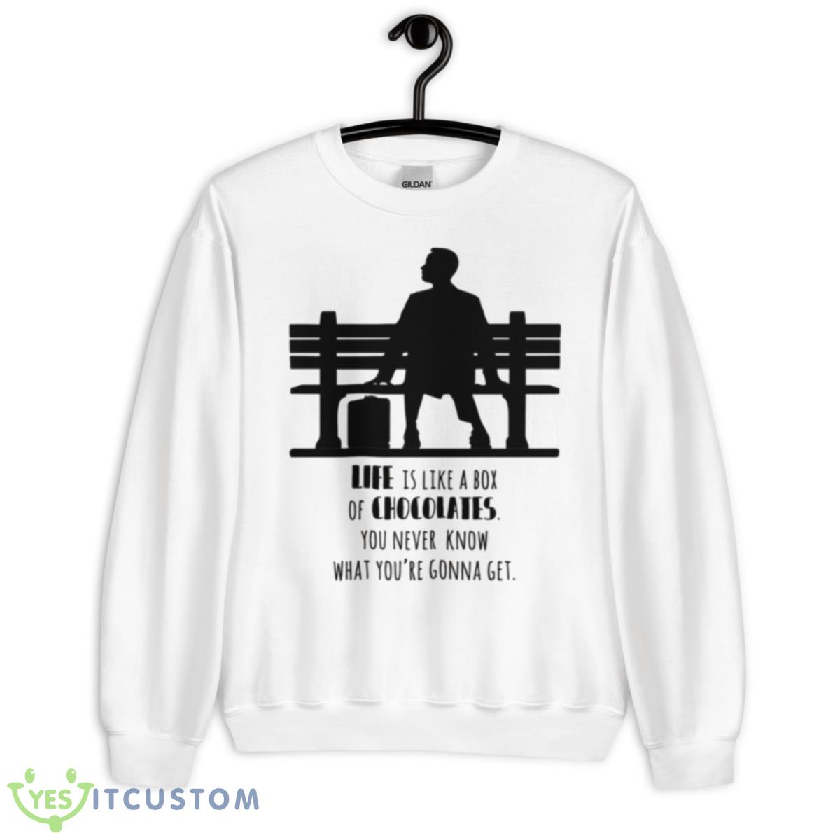 Life Is Like A Box Of Chocolates Forrest Gump Quote shirt 2 Life Is Like A Box Of Chocolates Forrest Gump Quote shirt - Unisex Heavy Blend Crewneck Sweatshirt