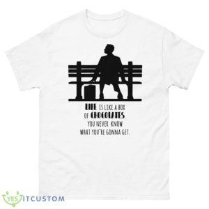 Life Is Like A Box Of Chocolates Forrest Gump Quote shirt - 500 Men’s Classic Tee Gildan