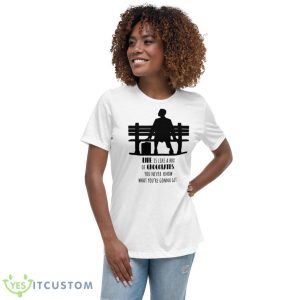 Life Is Like A Box Of Chocolates Forrest Gump Quote shirt 9 Life Is Like A Box Of Chocolates Forrest Gump Quote shirt - Women's Relaxed Short Sleeve Jersey Tee