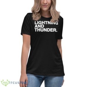 Lightning And Thunder Shirt - Women's Relaxed Short Sleeve Jersey Tee