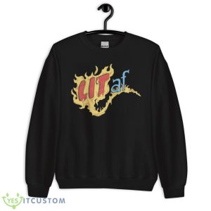 Lit Af The Human Torch shirt - Unisex Crewneck Sweatshirt