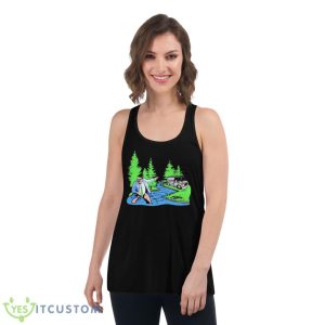 Livin’ In A Van Down By The River Shirt - Women's Flowy Racerback Tank