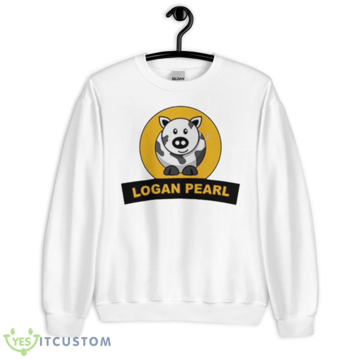 Logan Paul Pig Pearl Shirt 2 Logan Paul Pig Pearl Shirt - Unisex Heavy Blend Crewneck Sweatshirt