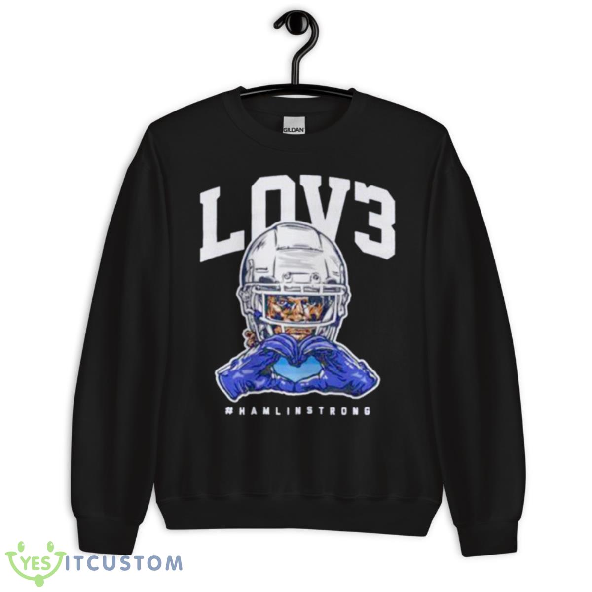 Lov3 Damar Hamlin Buffalo Bill shirt 13 Lov3 Damar Hamlin Buffalo Bill shirt - Unisex Crewneck Sweatshirt