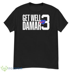 Love 3 Damar Hamlin Get Well Damar Shirt - G500 Men’s Classic T-Shirt
