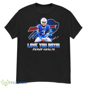 Love You Boys Damar Hamlin Signature Shirt - G500 Men’s Classic T-Shirt