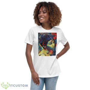 Lovely Aretha Franklin Painting shirt - Women's Relaxed Short Sleeve Jersey Tee
