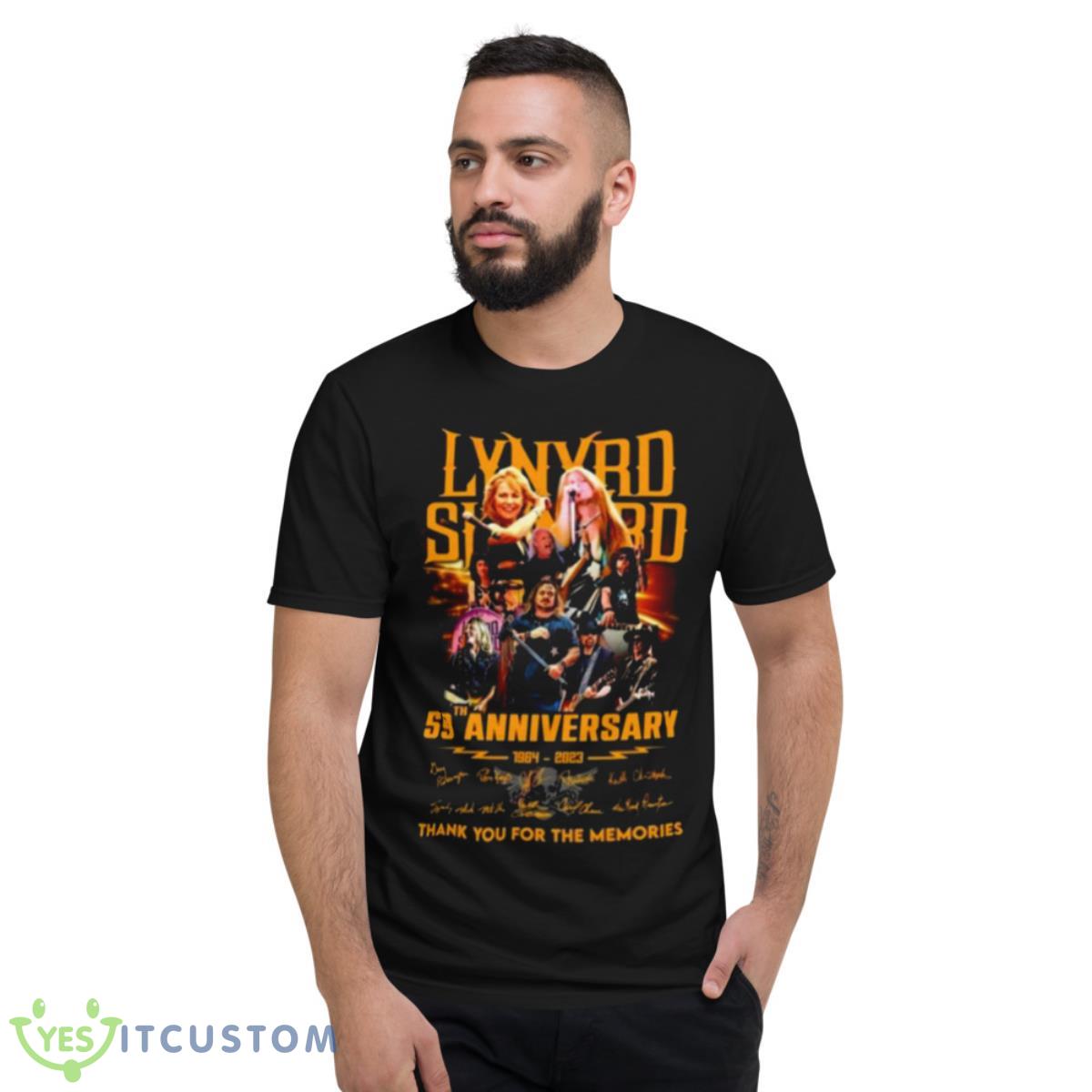 Lynyrd Skynyrd 59th Anniversary 1964 – 2023 Thank You For The Memories Signatures Shirt 2 Lynyrd Skynyrd 59th Anniversary 1964 – 2023 Thank You For The Memories Signatures Shirt - Short Sleeve T-Shirt